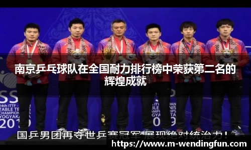 南京乒乓球队在全国耐力排行榜中荣获第二名的辉煌成就
